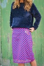 Electra Cotton Pocket Skirt - Maya Print