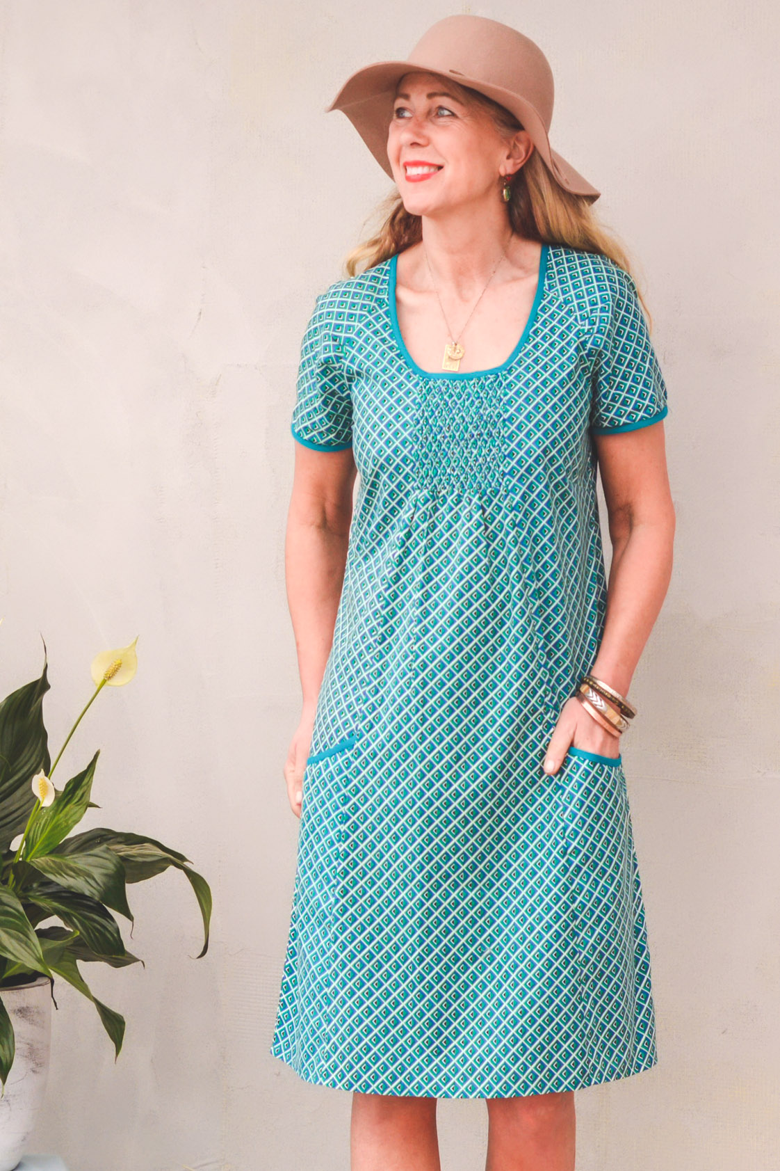 Eloisa  Cotton Pocket Dress - Rio  Print