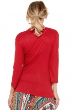 Phyllis Top - Red Viscose