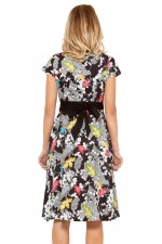 Leela Cotton Wrap Dress - Nikko Print