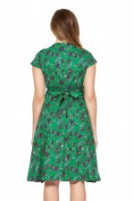 Astrid Cotton Wrap Dress - Jardin Print