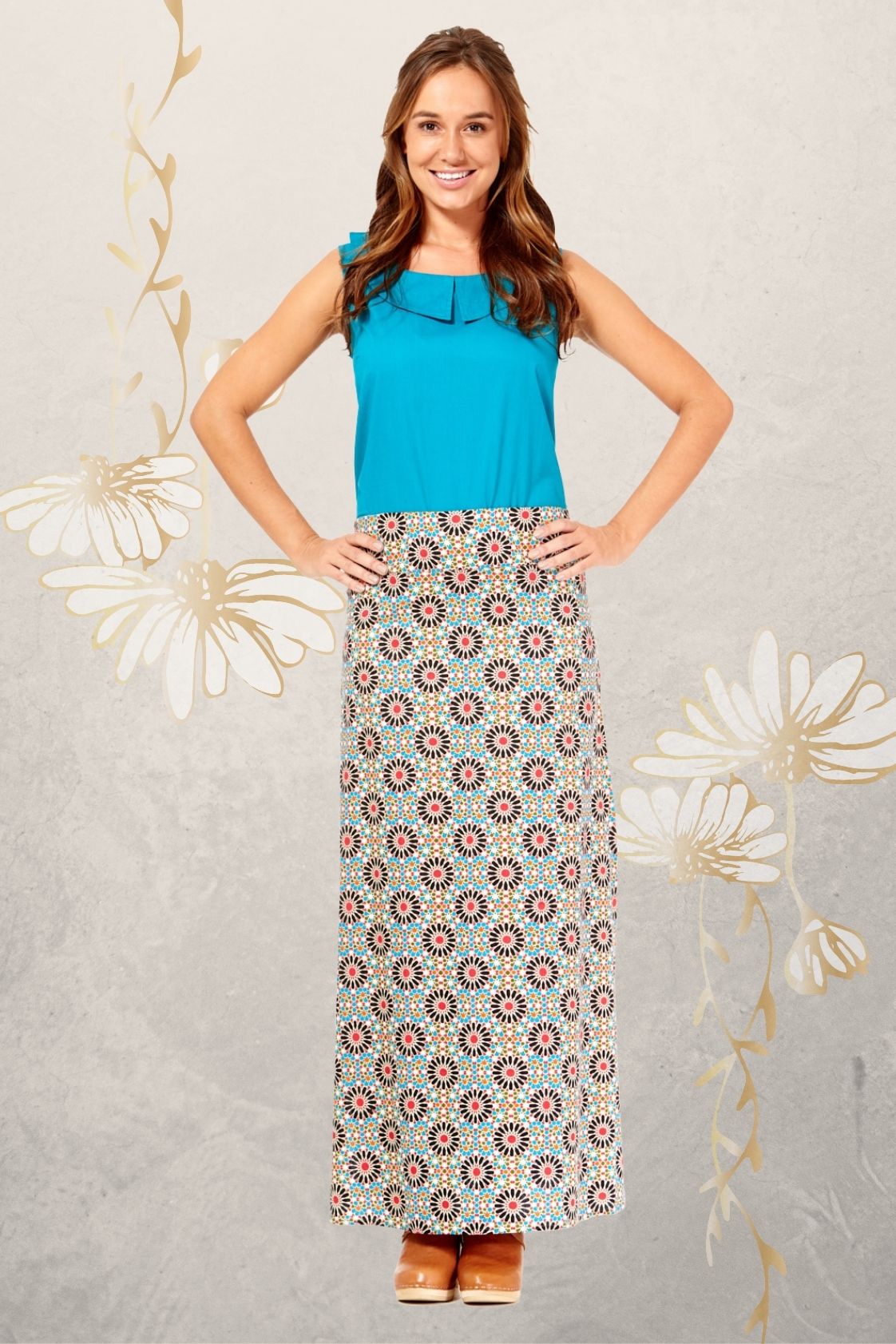 Sasha Maxi Skirt - Morocco Print