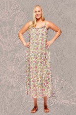 Diana Cotton Voile Maxi Dress - Udaipur Print