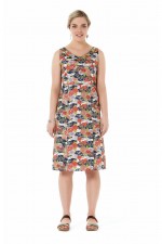 Betty Dress with pockets - Japanese Meadow Print