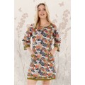 New Connie L/S Dress - Japanese Meadow Print