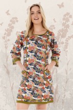 New Connie L/S Dress - Japanese Meadow Print