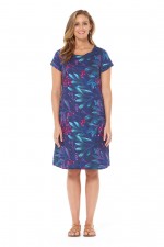 Amber Reversible Cotton Voile Dress - Berry & Sky Prints