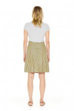 Melissa A-Line Cotton Skirt in Faro Print