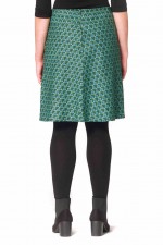 Melissa A-Line Cotton Skirt in Forest Print
