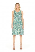 Jude Cotton 50’s A-Line Dress in Siena Print