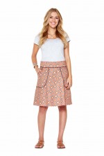 Melissa A-Line Cotton Skirt in  Hermes Print
