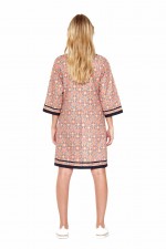 New Connie Long Sleeve Dress in Hermes Print