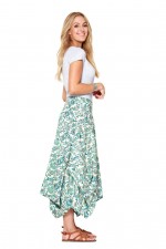 Freda Cotton Skirt in Siena Print