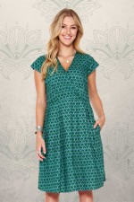 Rupa Cotton Dress in Forest Print
