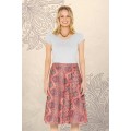 Beth Cotton Wrap Skirt in Genoa Print
