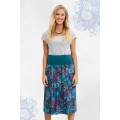 New Dita Cotton Reversible Skirt in Tina & Flower Prints