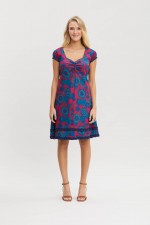Gabriella Cotton Dress in Lily Print