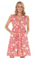 Chrissie Cotton Tunic in  Aster Print 