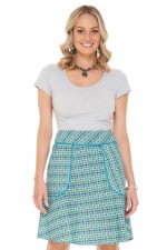 Melissa A-Line Cotton Skirt in Emma Print