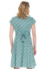 Astrid Cotton Wrap Dress in Emma Print
