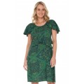 Delia Dress in Emerald  Print- S23-24
