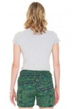Pip Shorts in Emerald Print- S23-24