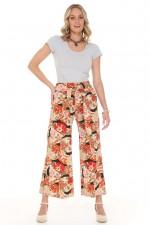 Claudia Cotton Trousers in Kimono Print