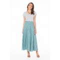 Grace Long Cotton Wrap Skirt in Emma Print