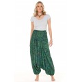 Bahamas Aladdin Pants - Wear 3 Ways in Emerald Print