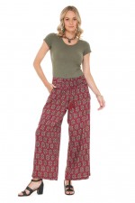 Nat Rayon Trouser with pockets in Cuba Print