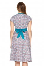 Leela Cotton Wrap Dress - Bello Print