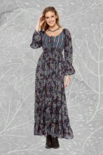 Farrah Dress - Twilight Print