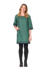 New Connie L/S Dress - Forest Print