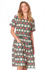 Harper Oversized Cotton Dress - Biba Print