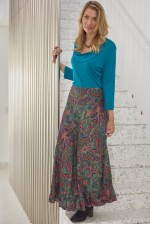 Gigi Frill Skirt - Swirl Print