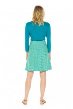 Melissa A-Line Cotton Skirt in Bud  Print
