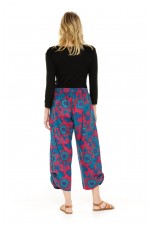 Henley Pant in Lily Print